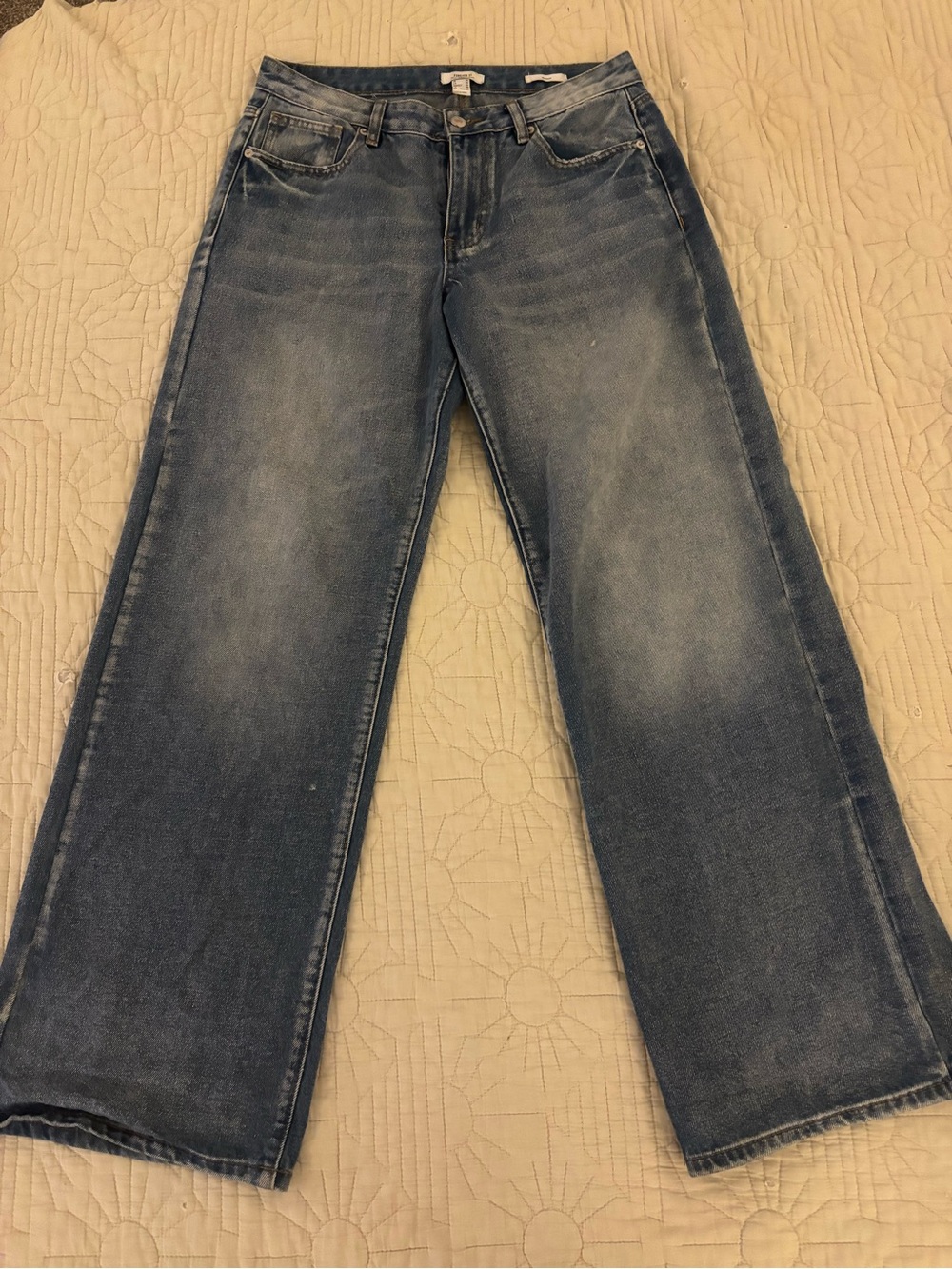 Dark blue baggy jeans